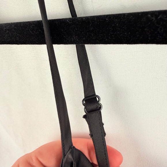 Old Navy Black Cowl Neck Satin Midi Slip Dress Size XL Goth Whimsigoth Romantic - Picture 5 of 9